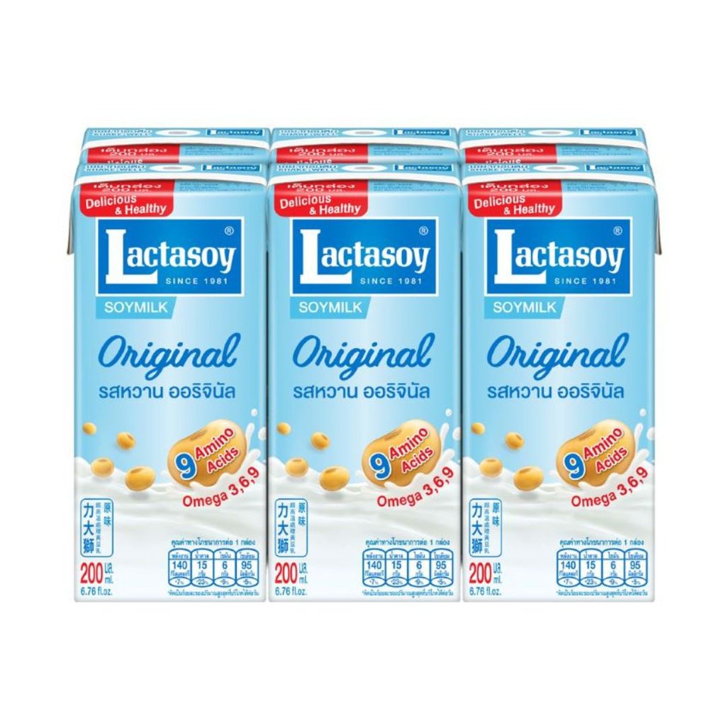 แลคตาซอย หวาน (Lactasoy Soy Milk Sweet 200ml.)