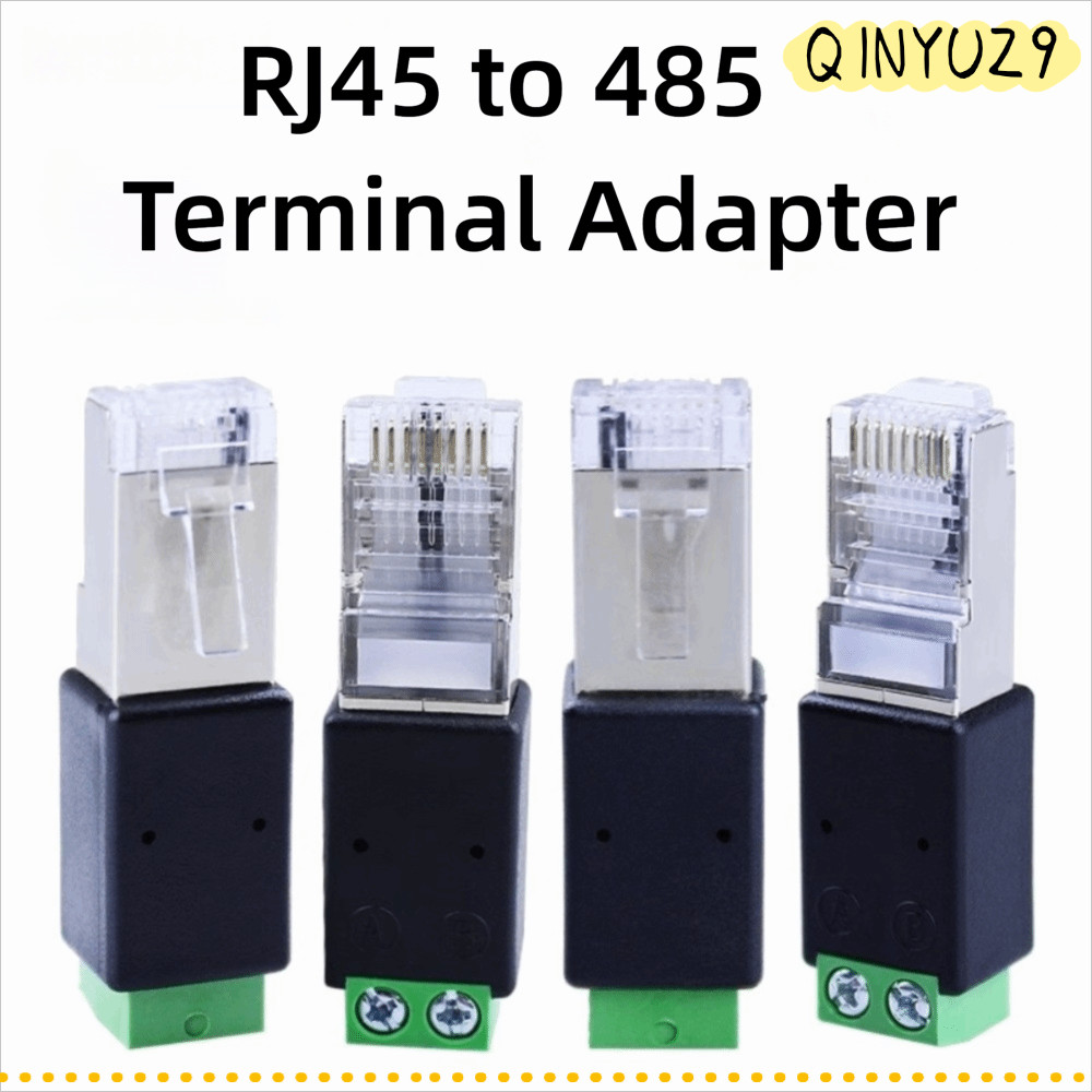 QINYUZ9QX RJ45 ถึง RS485 Converter, อะแดปเตอร์ 2PIN Terminal RJ45 อะแดปเตอร์, Splitter RJ45 ชาย Conn