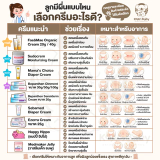 บีแพนเธน ครีมทาผื่นผ้าอ้อม ทาผื่นเด็ก แก้คัน ผื่นแพ้ Bepanthen Fae and Mae Sebamed Sudocrem Nappy Hippo แนปปี้ ฮิปโป