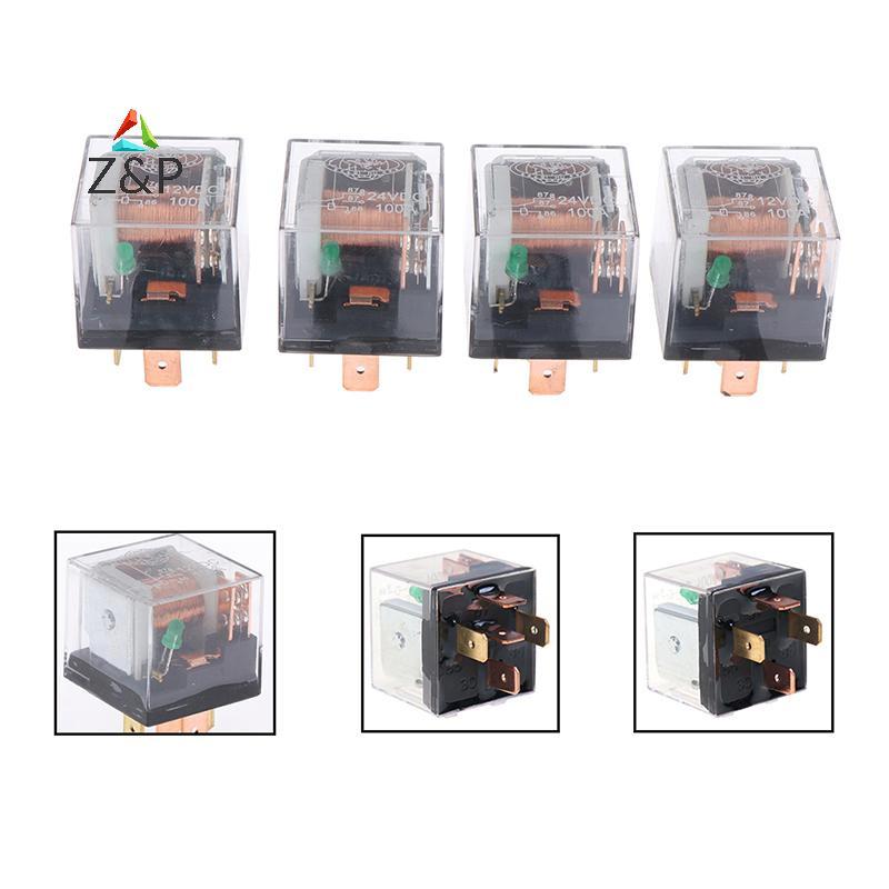 Z&P รีเลย์ยานยนต์กันน้ํา 12v/24v 100a 4pin/5pin spdt รีเลย์รถยนต์ควบคุม COD