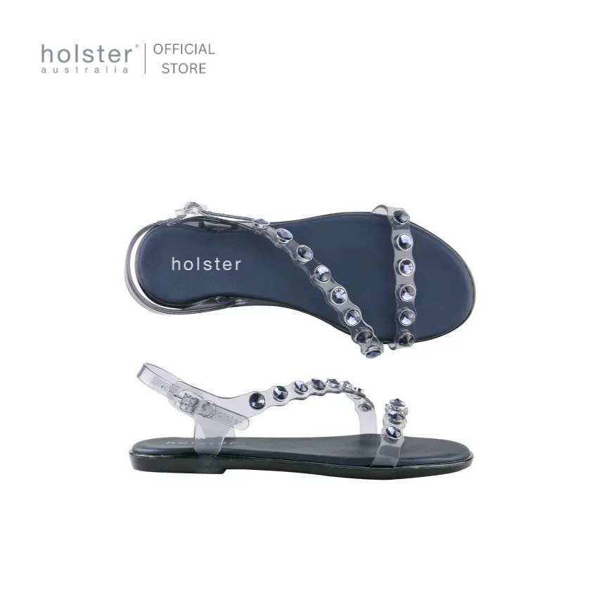 holster australia รองเท้าแตะรัดส้นผู้หญิง lola glitter สี midnight