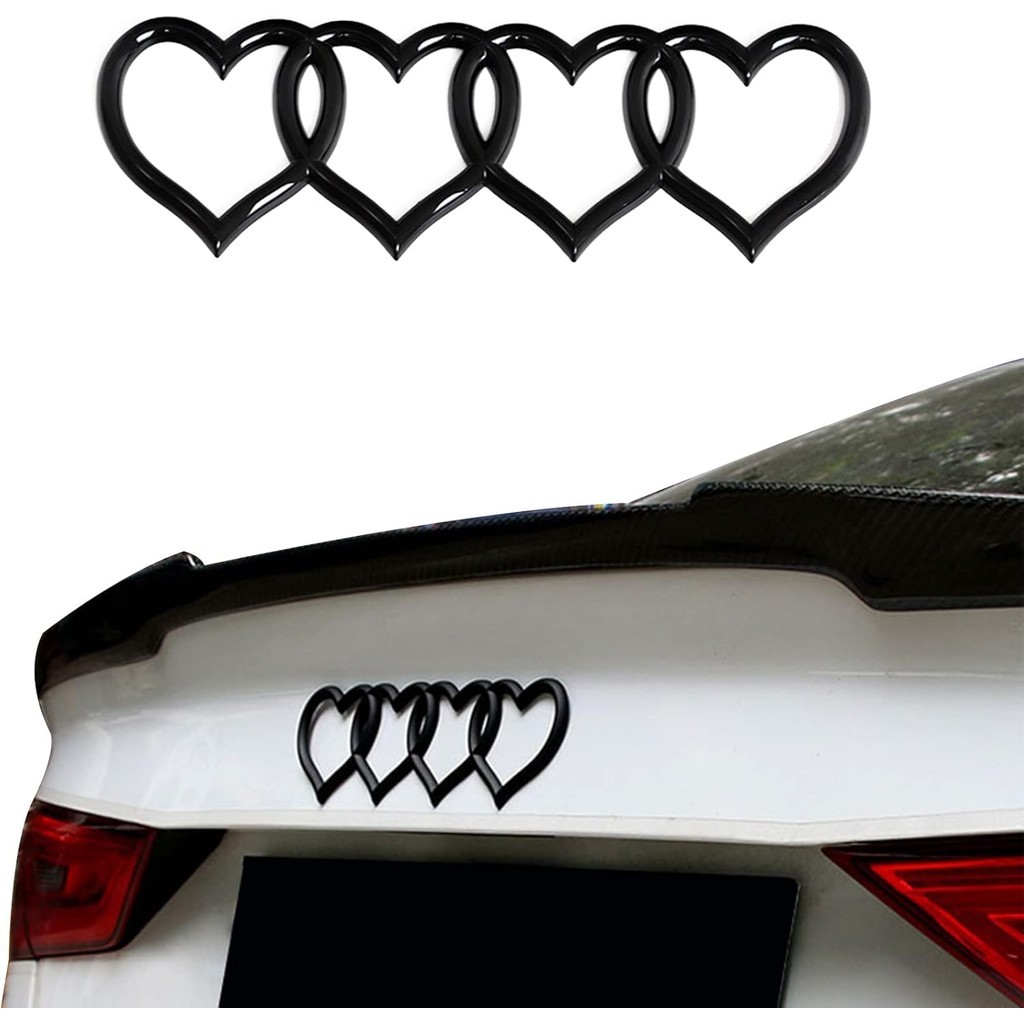 3D Badge Decal สติกเกอร์, Love Heart โลโก้ด้านหลังสัญลักษณ์,รถเปลี่ยน 3D สติกเกอร์,รถภายนอกสัญลักษณ์