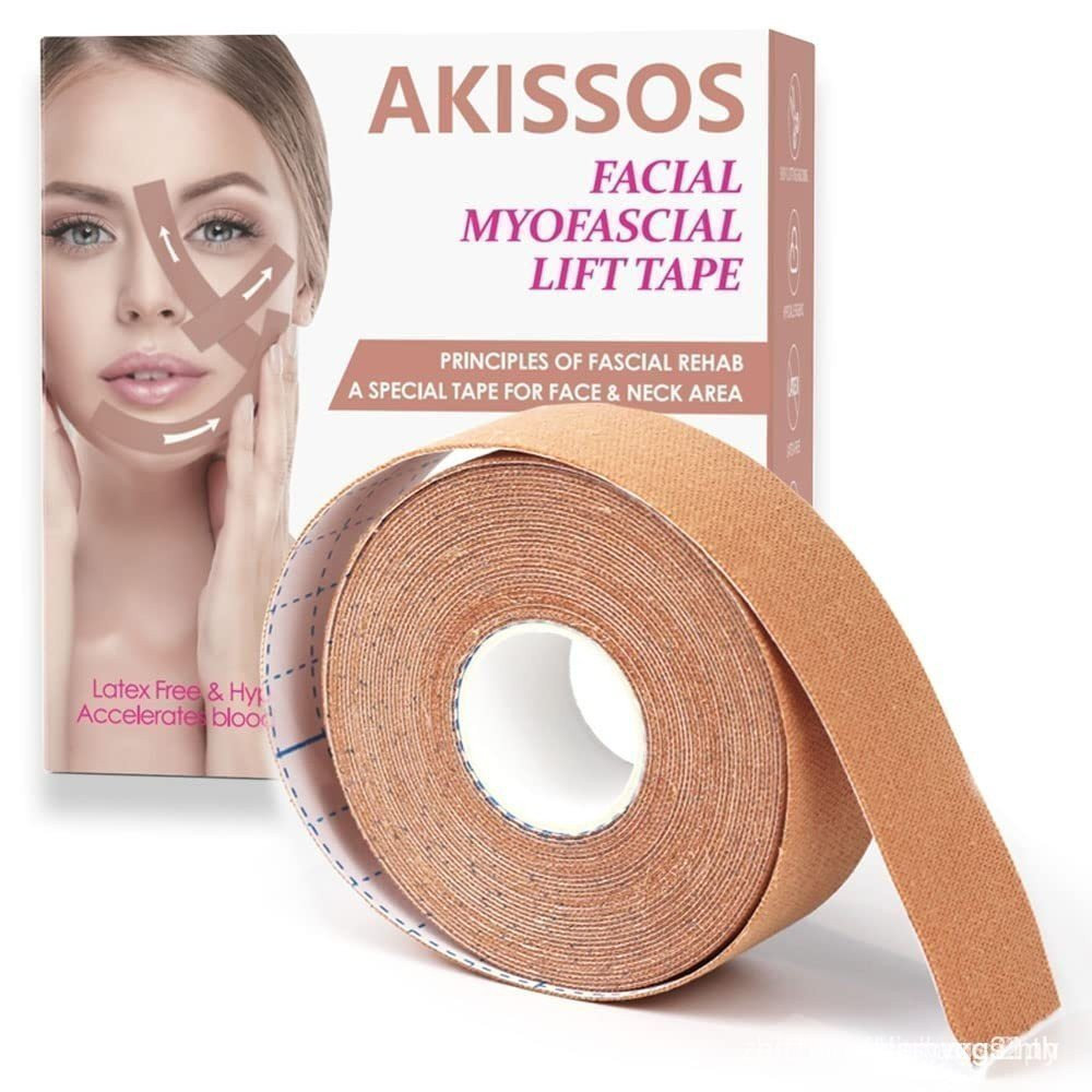Akissos Facial Myofascial Lift Tape Face Lift Tape Face Toning Belts Anti Wrinkle Patch Anti Freeze 