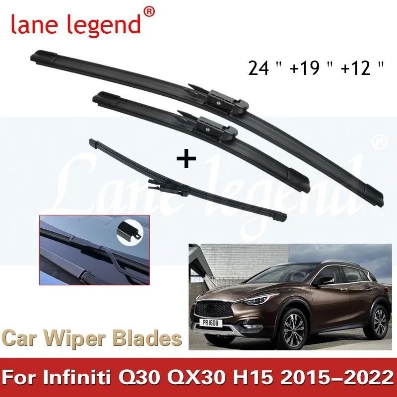 รถด้านหน้าด้านหลังใบปัดน้ําฝนสําหรับ Infiniti Q30 QX30 H15 2015-2022 กระจกกระจกอุปกรณ์เสริมหน้าต่าง 