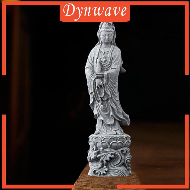 [Dynwave] รูปปั้นเจ้าแม่กวนอิม Kuanyin ตุ๊กตาของขวัญงานฝีมือตกแต่ง Feng Shui สําหรับโต๊ะห้องโถงในร่ม