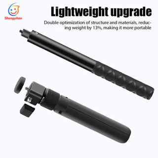 ใหม่ 2026 1.2mอลูมิเนียมอัลลอยด์ใหม่ที่มองไม่เห็น Selfie Stick สำหรับ GoPro OMSO DJI insta360x3/x4/x5ที่จับยึดแบบหมุนได้