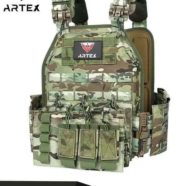 Artex8122 เสื้อกั๊กยุทธวิธีมัลติฟังค์ชั่น สำหรับกลางแจ้งและใช้ในการปฏิบัติการ พร้อมระบบปลดไว Quick R