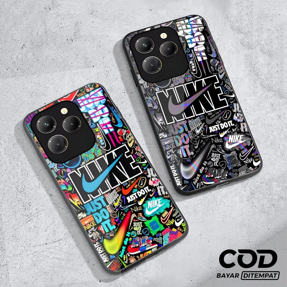 Softcase Glass Infinix Hot 40 Infinix Hot 40i Infinix Hot 40 Pro ล่าสุด 2024 [NK M01] เคสเคลือบเงา I
