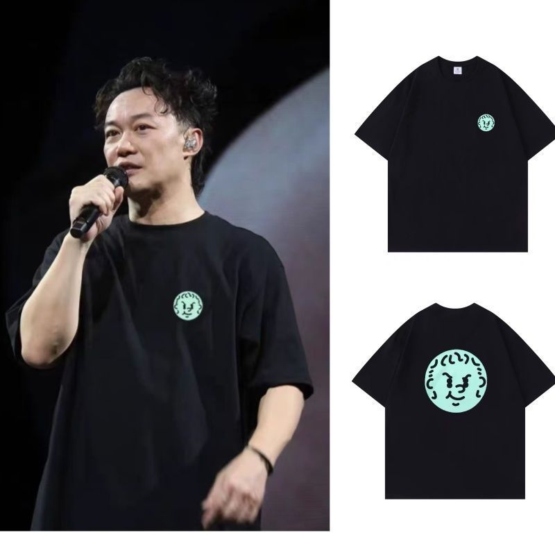 Eason Chan Foshan Concert เสื้อยืดคู่คอกลมหลวม eason Merchanded พิมพ์แขนสั้น 4.29