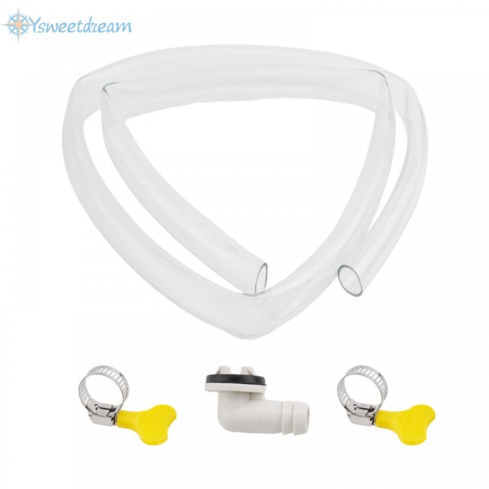 【SWTDRM】Long 36ft Air Conditioner Drain Hose & Connector Set for Split Casement AC Units