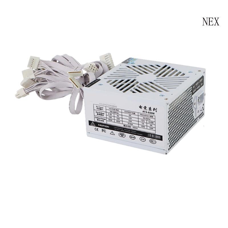 NEX 650W แหล่งจ่ายไฟสําหรับคอมพิวเตอร์พีซี 650W พาวเวอร์ซัพพลาย 650W อุณหภูมิ