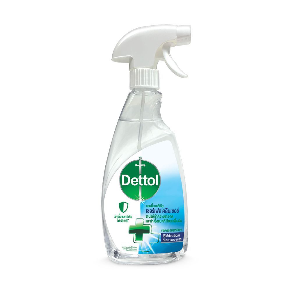เดทตอลสเปรย์ฆ่าเชื้อแบคทีเรียพื้นผิว500 DETTOL SURFACE CLEANSER 500ML.