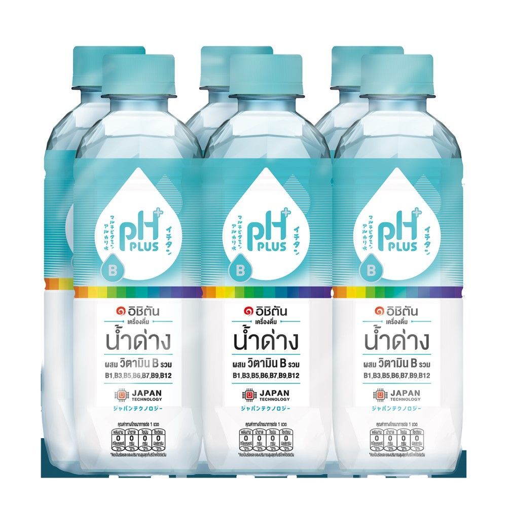 [สินค้าส่งด่วน] อิชิตัน น้ำด่าง8.5 วิตามินบีรวม 550มล.X6 ICHITAN 8.5 ALKALINE VITAMIN B 550ML.X6