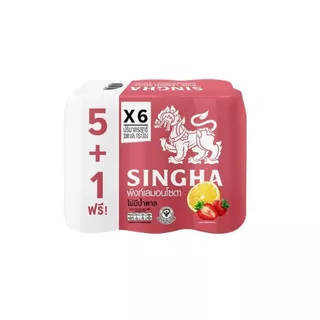 [สินค้าส่งด่วน] สิงห์ พิ้งค์ เลมอนโซดา 330มล. แพ็ค 6 SINGHA PINK LEMON SODA 330 ML. PACK 6