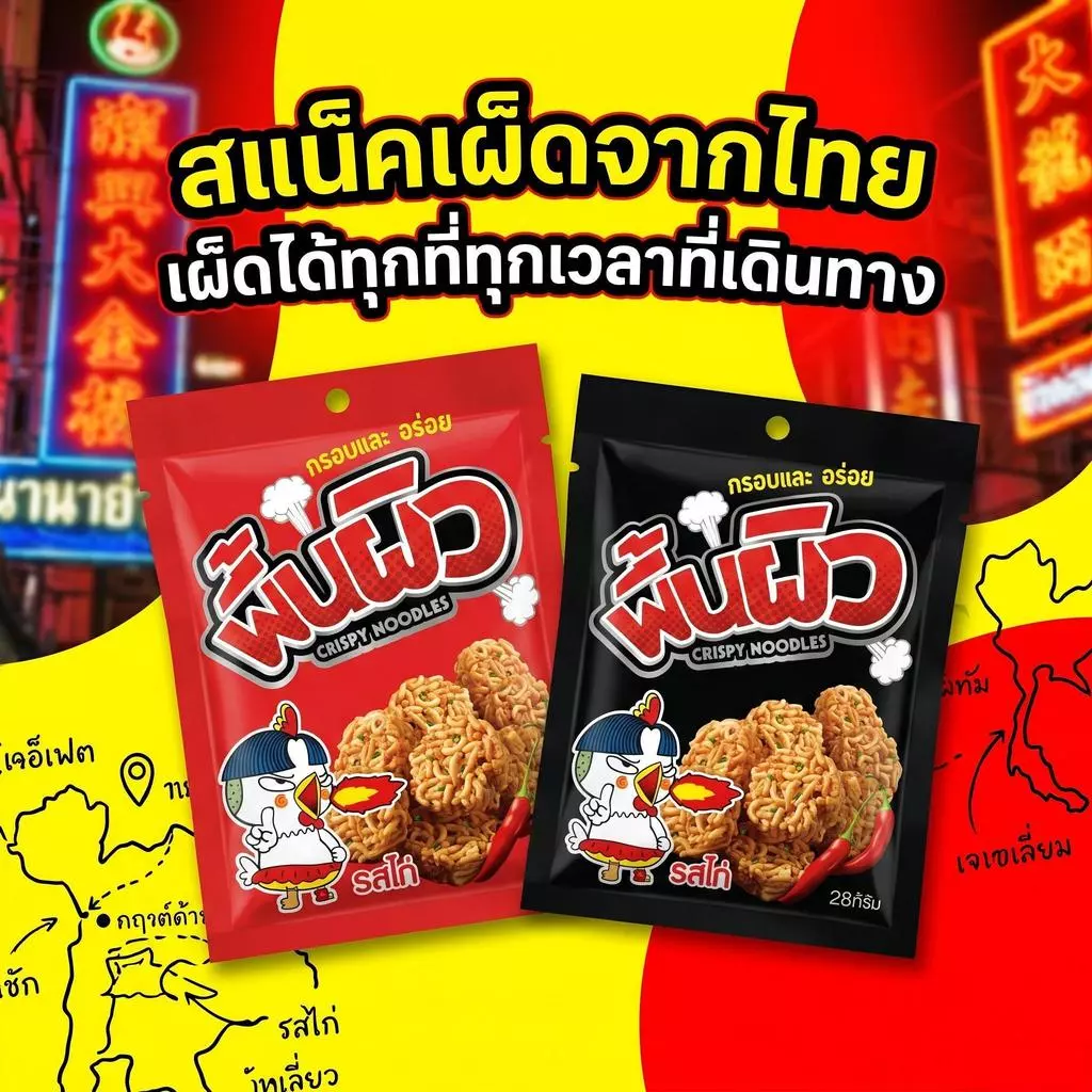 Jinlong บะหมี่กึ่งสำเร็จรูปจิ้ว 5-10 ถุง รสชาติผสม กรอบอร่อย อุดมไปด้วยรสเผ็ด ให้ความเพลิดเพลินทุกคำ