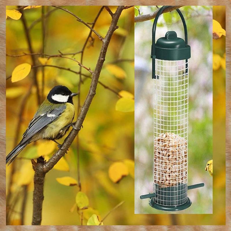 [KYG] Suet Ball Metal Bird Feeders Metal Bird Feeders for Garden Yard Outdoor Bird Feeder Metal Gree