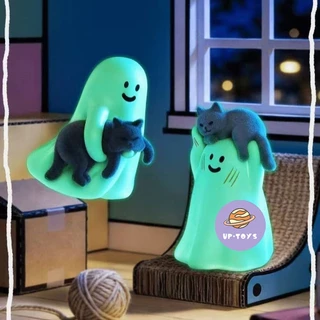 ★เล่นอินเทรนด์ของจักรวาล★ ของแท้พร้อมสต็อก 52TOYS Little Ghost Show You My Cat Cat Hidden Ghost Mystery Box Box Play One Box 9 ชิ้น