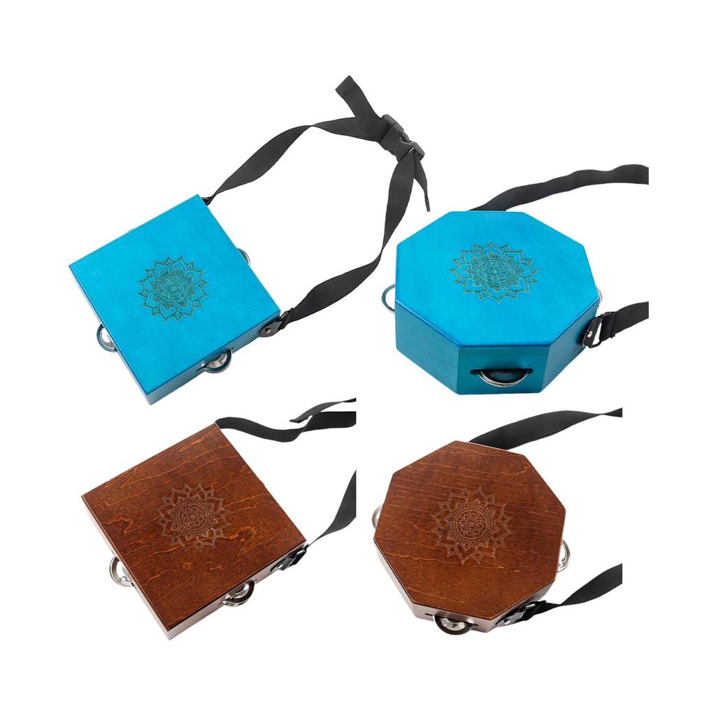 [txejgi] Handcrafted แบบพกพา Cajon กลองน้ําหนักเบาขนาดเล็กกลองกล่องเคาะเครื่องดนตรีพร้อมสายรัดสําหรั