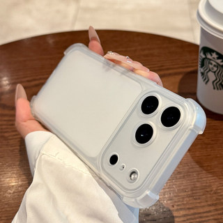 หรูหราซิลิโคนอ่อนนุ่มเคลือบใสเคสโทรศัพท์สําหรับiPhone 11 12 13 14 Plus 15 17 Air 16 Pro Maxกันกระแทกกันชนกลับกรณีปก