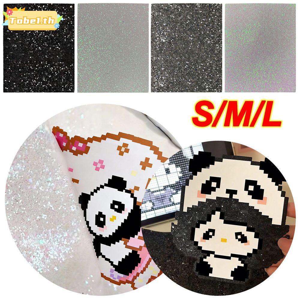 TOBE1 Perler Beadกระดาษทนความร้อน,Glitter Handmade Perlerลูกปัดผ้าอบ,DIYของเล่นอุปกรณ์เสริม Iron-on 