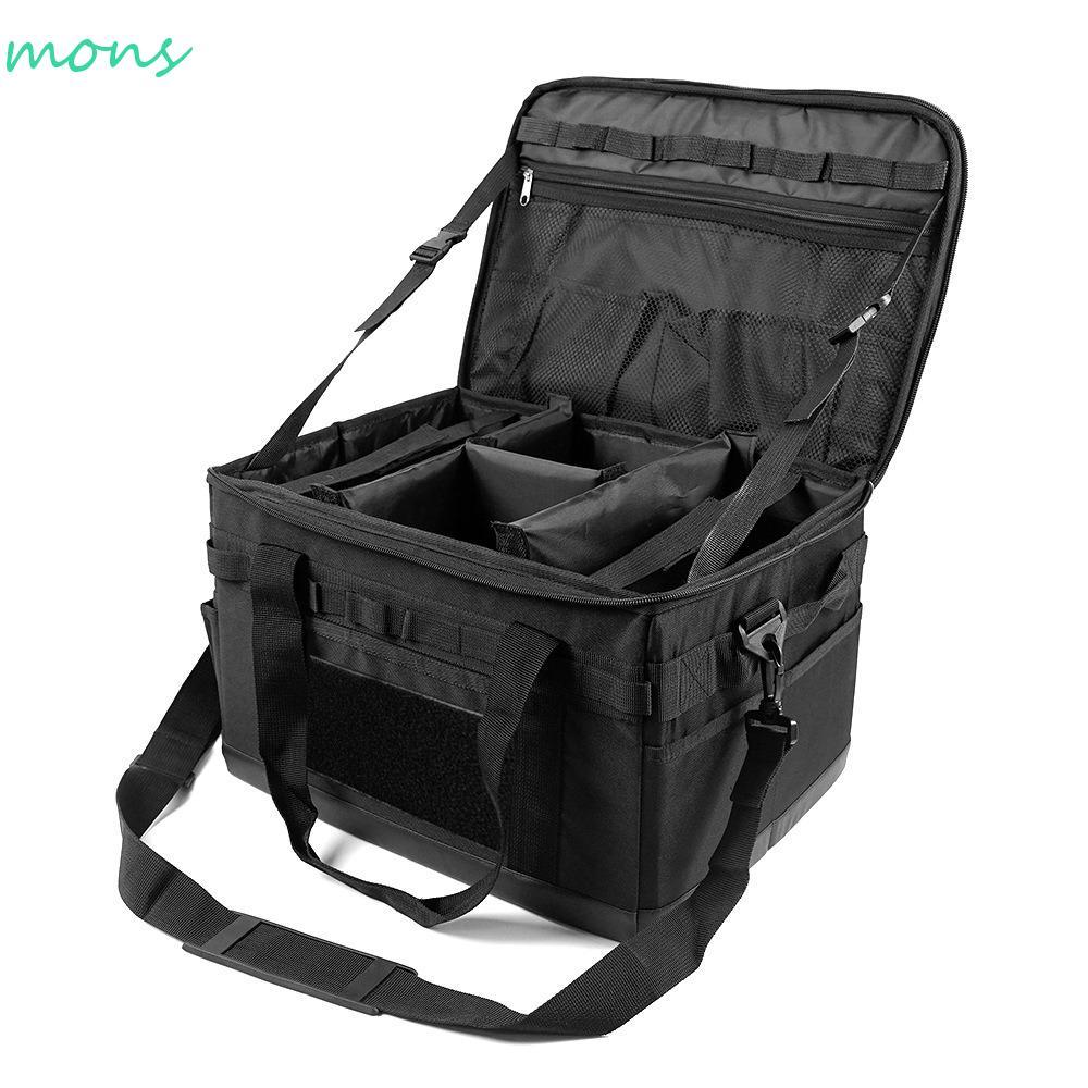 MONS Camping Cookware Bag, Hard Shell Zipper Closed Camping Bag, ทนทาน 30L Portable Picnic Storage B