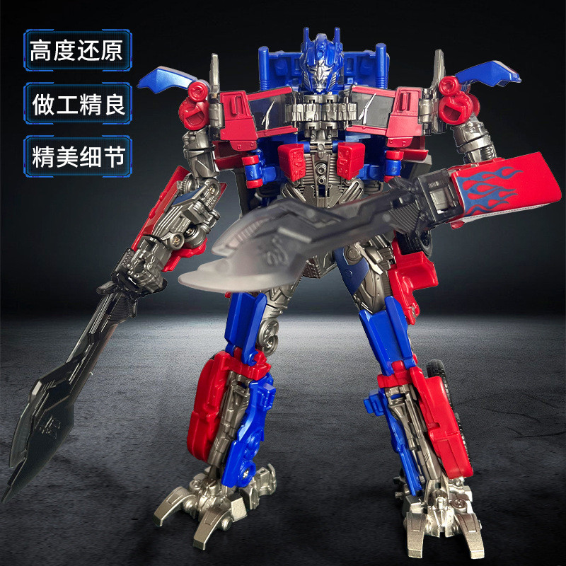 Weijiang Optimus Bumblebee คอลัมน์ขนาดใหญ่ Transformation ของเล่น 5 King Kong หุ่นยนต์รุ่นโลหะผสมเด็