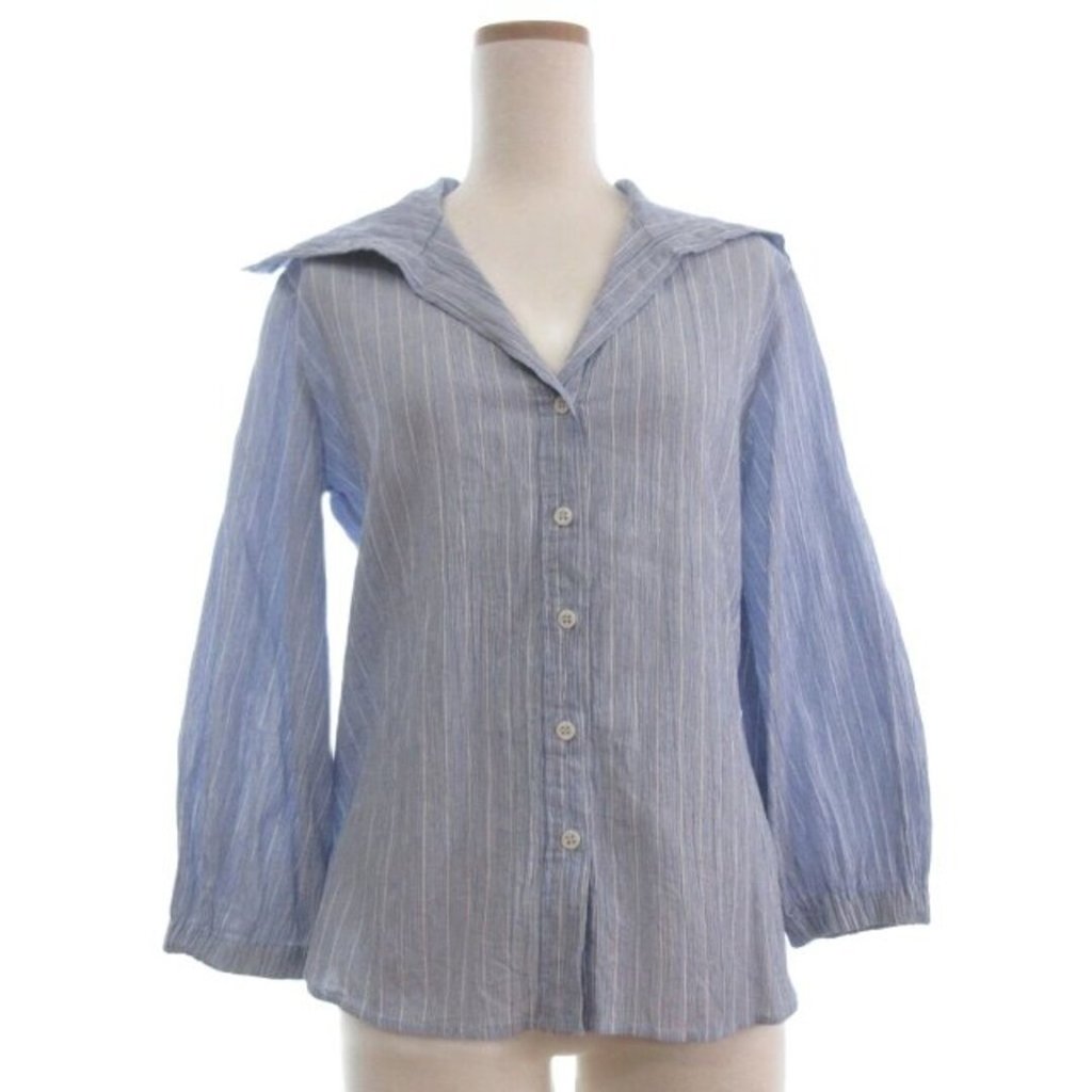 Zara Shirt stripe blue Direct from Japan Secondhand