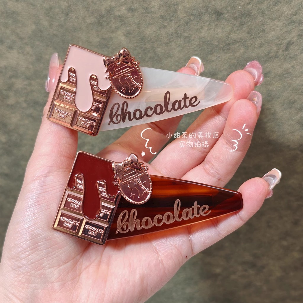 flower knows กล่อง flower knows Flower Knows Merchanded Chocolate Hair Clip Cocoa Brown Milkshake Wh