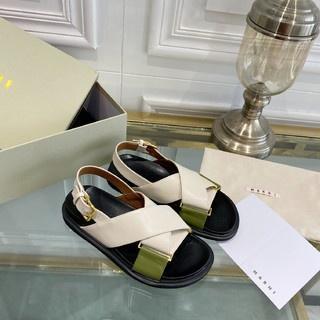 【SALE】ใหม่ รองเท้าแตะ Marni รองเท้าแตะกลางแจ้ง 3