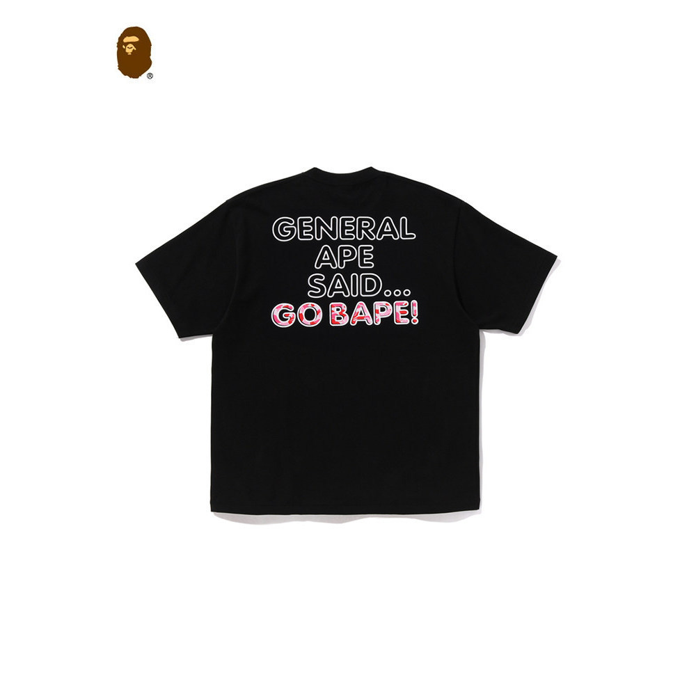 ขายร้อน 26SS BAPE Men Camouflage Baby Milo การ์ตูนพิมพ์ Casual Top 100% Premium Cotton T เสื้อ 5.5