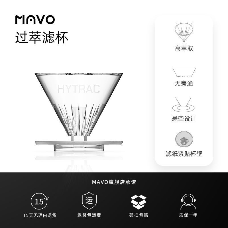 พร้อมสต็อก HYTRAC Filter Cup Hand Brew Coffee Filter Cup V60 Filter Cup