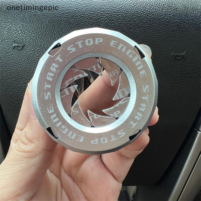 Onetimingepic Rotatable Car Engine Start Stop Button Cover de Switch Protection Cap Onetimingepic