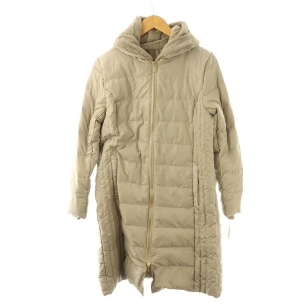 RHUDE Down Coat Jacket Zip beige Direct from Japan Secondhand