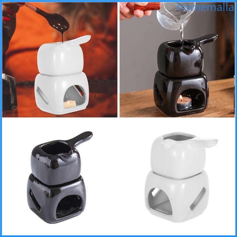 HO MultiFunctional Ceramic Chocolate Fondue Aromatherapies Oil Burners Oil Diffuser สําหรับละลายเนยแ