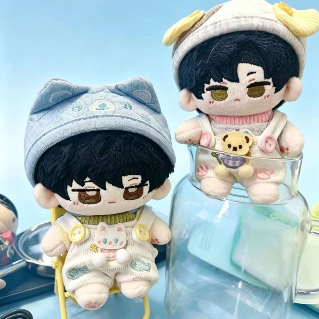 ชุดสัตว์เล็ก 10 ซม. "Sea Salt Cat Cat ""Barking Puppy" ตุ๊กตาผ้าฝ้าย 10 ซม. Dress Up Accessories