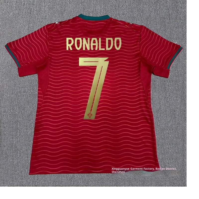 2026 เสื้อฟุตบอลฟุตบอลโลกโรนัลโด้ 7 โปรตุเกสชุดเหย้าชายเสื้อฟุตบอลหญิง