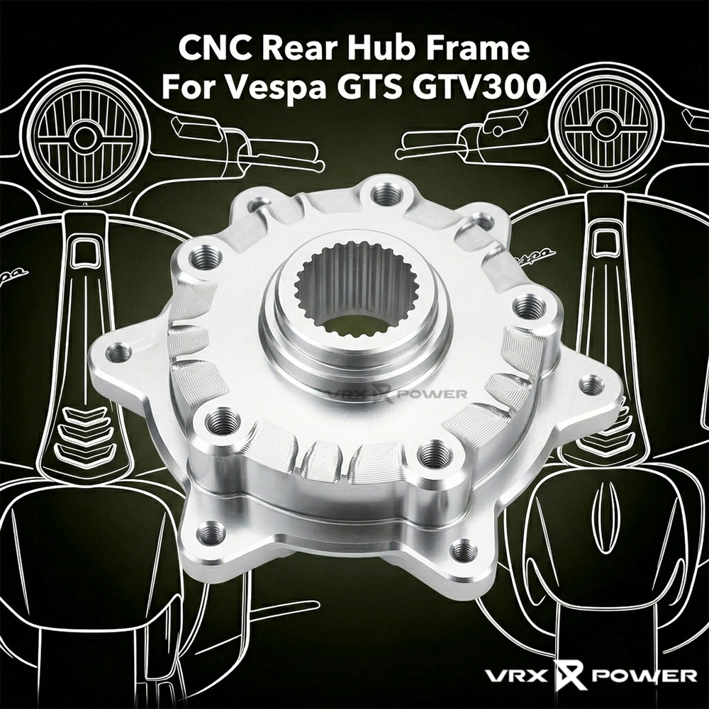 CNC กรอบดุมล้อหลังสําหรับ Vespa GTS 150 300 GTV HPE