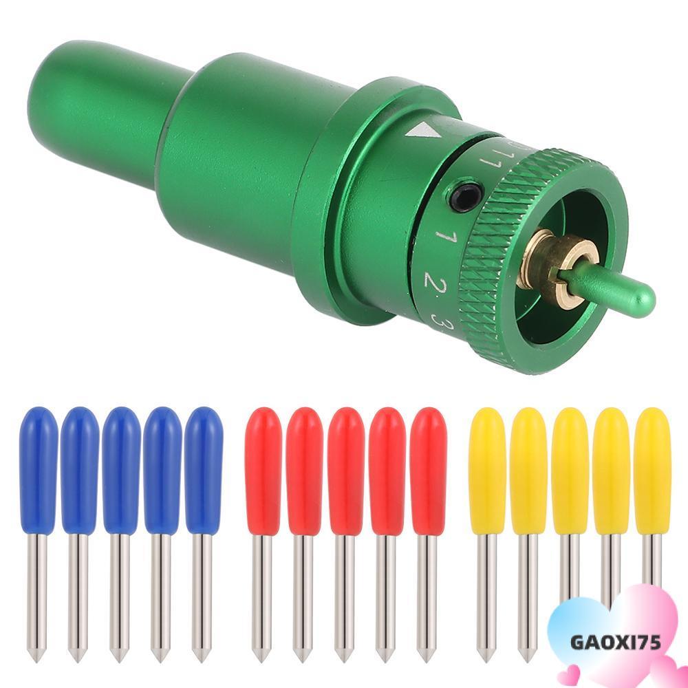 GAOXI75 เครื่องตัดไวนิล, ใบมีดพล็อตเตอร์ทดแทน 30 45 60 องศา, เครื่องมือประดิษฐ์โลหะเรียบสําหรับ Graphtec Silhouette Cameo 4 Plus Portrait 3