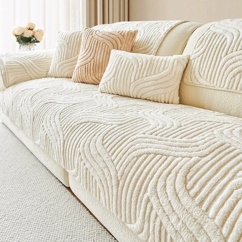 ERORO เบาะรองโซฟา กำมะหยี่ สำหรับ 1/2/3/4 ที่นั่ง ผ้าคลุมโซฟา สไตล์เกาหลี มินิมอล
