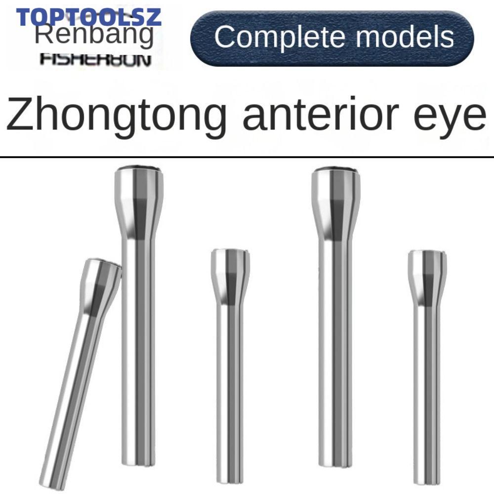 TOPTOOLS คู่มือคันเบ็ด, สแตนเลส O แหวน Chinatrust แหวนเซรามิก, ตกปลา 2.8 มม.-4.6 มม. ชุดซ่อมปลายวงรี