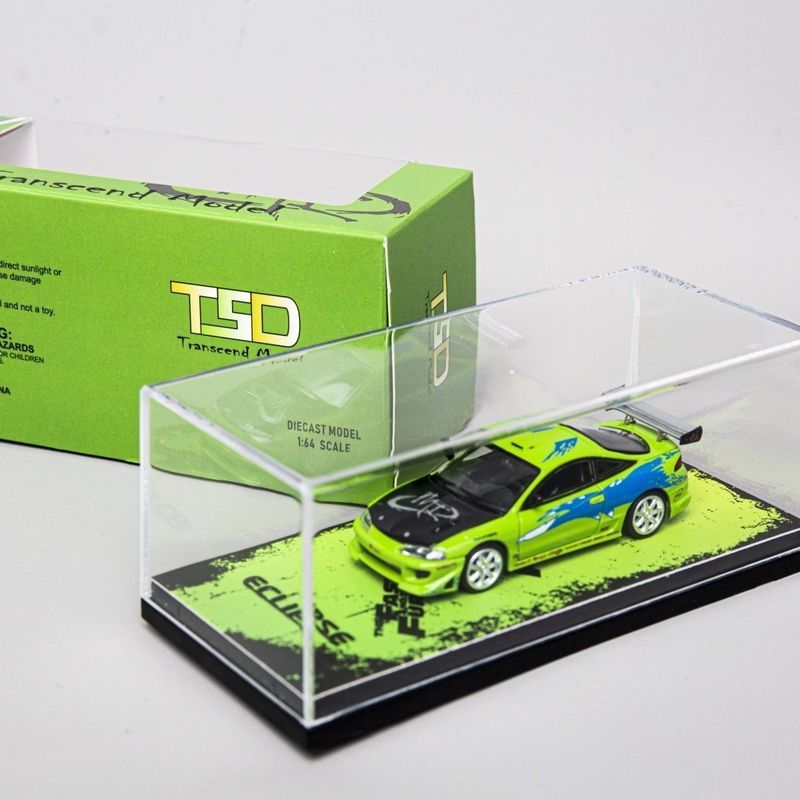 Transcendmodel1: 64 Speed and Passion Paul Walker Seat Driver Mitsubishi Eclipse Alloy Car Model