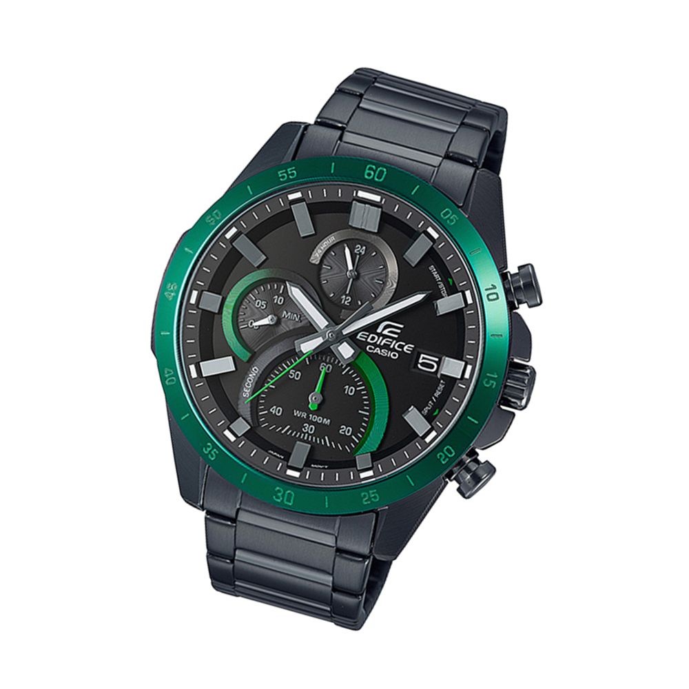 CASIO นาฬิกาข้อมือผู้ชาย EDIFICE รุ่น EFR-571DC-1AVUDF สายสเตนเลสสตีล สีดำ ราคา ถูกที่สุด ดีลบีเคเค แกลเลอรีภาพที่ 2