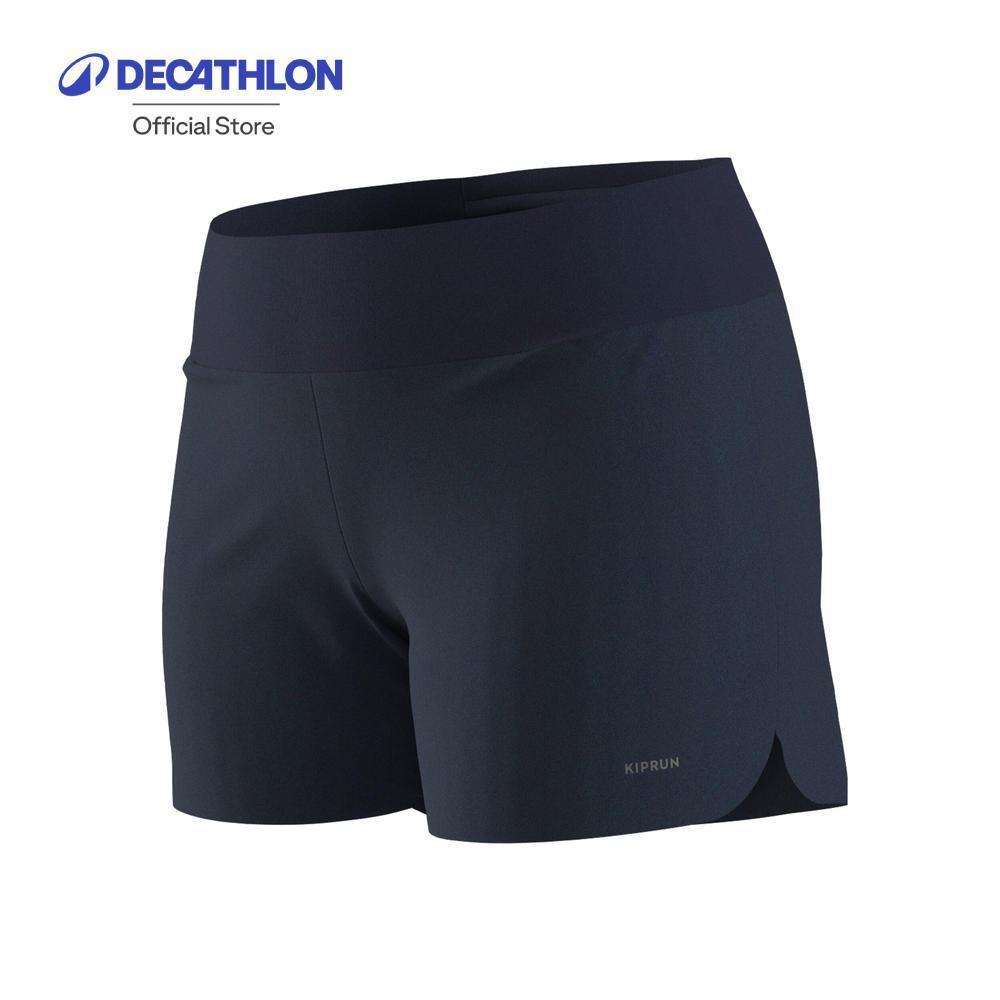 Decathlon Women'S Running Shorts Run 100 กางเกงขาสั้นผู้หญิงสำหรับใส่วิ่งรุ่น Run Dry - Blue