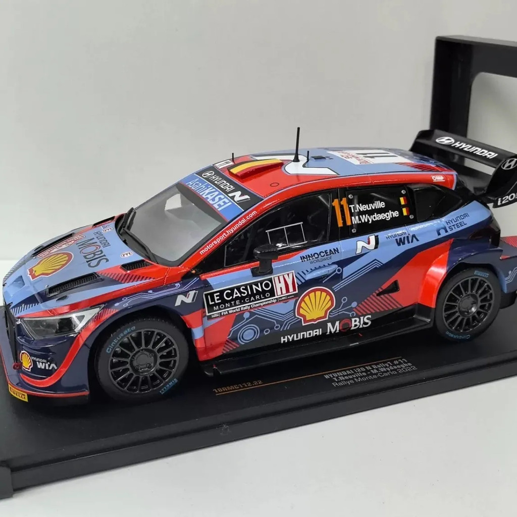 IXO1/18 Hyundai I20 N RALLY1 WRC #11 2022โมเดลแข่งโลหะผสมไม่เปิดประตู