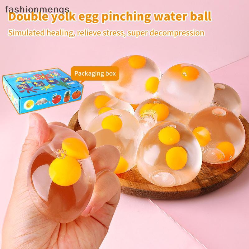 (GOOD) Triy Dpression 3D Egg Pinch Ball ซิลิโคน Push Its Bubble Anti Stress ของเล่น (ใหม่)