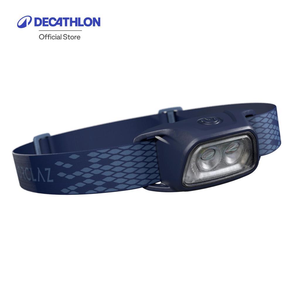 Decathlon Rechargeable Head Torch - 120 Lumen - Hl100 Usb ไฟฉายคาดศีรษะแบบชาร์จได้ รุ่น Trek 100 Usb - 120 ลูเมน - Blue