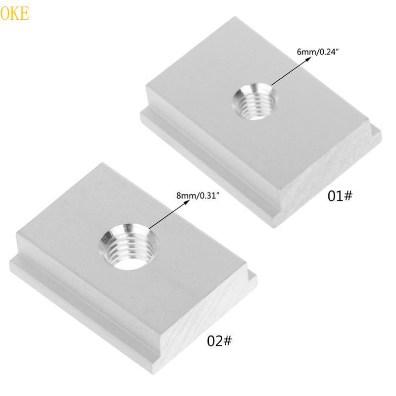 OKE M6 M8 T-slot T-เลื่อนอ่อนนุชสําหรับงานไม้เครื่องมือสล็อต Fastener Jigs Pressi