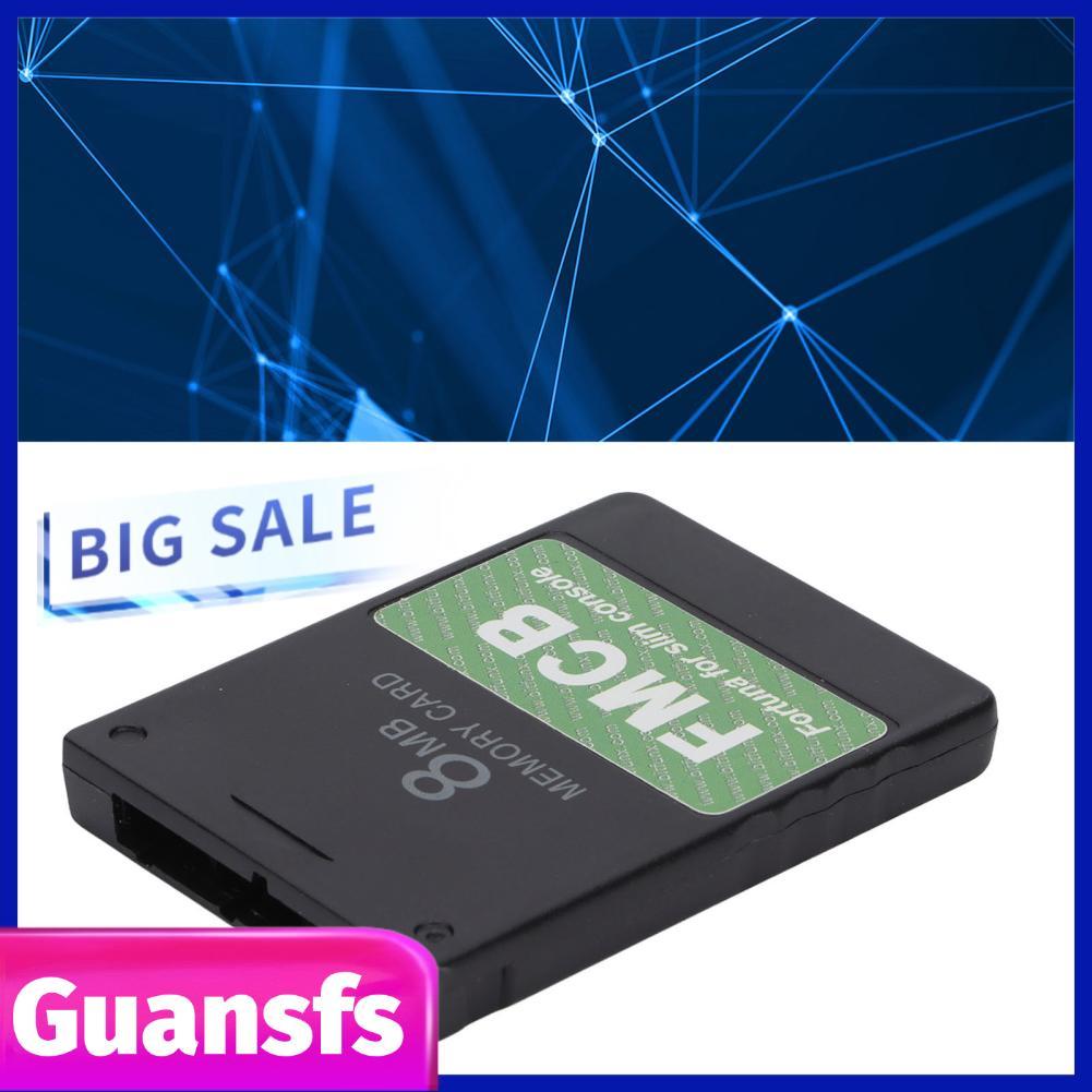guansfs การ์ดหน่วยความจำ EVGATSAUTO สำหรับคอนโซล PS2 Slim พร้อม 8MB / 16MB 32MB 64MB SPCH - 7 9XXXX 