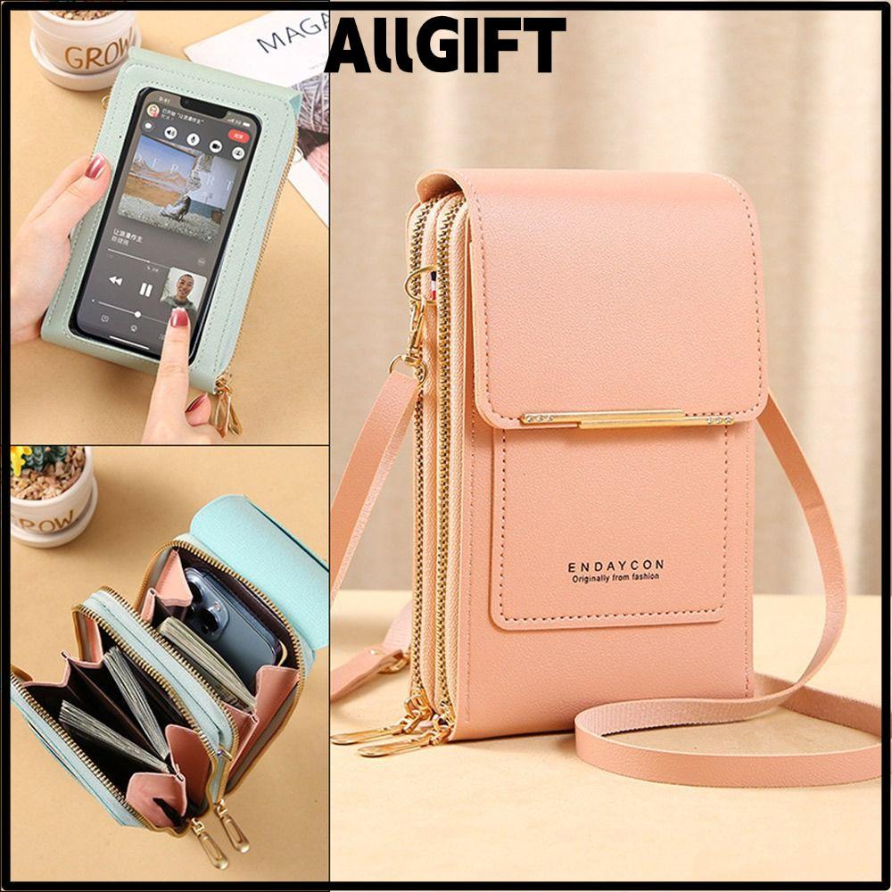 ALLGIFT RFID กระเป๋ากันขโมยสมาร์ทโฟน RFID กระเป๋าสะพายข้างคุณภาพสูง