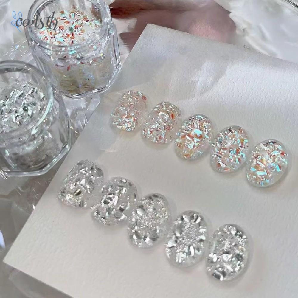 COOLSTH Flash Nail Art, Sequins Blinking Nail Art Sequins, Glitter Nail Art DIY Nail Art Charms